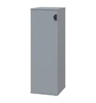 TN 3 - 3D kancelářská skříň, 1-dveřová, levá, 1107x360x400, šedá